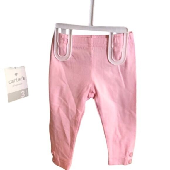 Carter’s 2-Piece Pant Set - Size 3M, Grey Leopard Jacket with Hood & Pink Pants - Picture 2 of 3